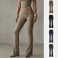 [SIIS] Flared Pants Micro Flared Pants American Cotton Pants Cotton Pants Flared Pants Women Sports 