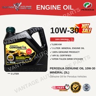 Perodua Mineral Engine Oil SAE 10W-30 – 3L Engine Oil for Perodua Cars/ Perodua Minyak Hitam 10W30 3