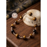 Silver tie biduri sepah stone bracelet