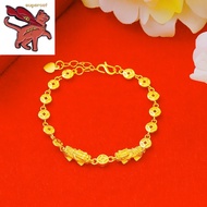 Original 916 gold bracelet for Women Bracelet Colorless jewelry