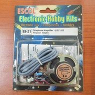 ESCOL ES-21 Electronic Hobby Kit Telephone Amplifier / PENGUAT TELEFON