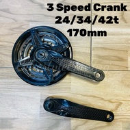 Fixie Crankset Alloy 48T ,52T untuk basikal BMX ,Folding Bike,Fixie ,Fixie Bike ,Crank Bicycle