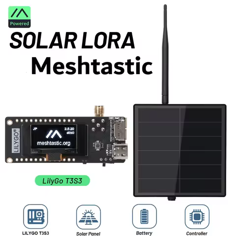 LILYGO T3S3 Solar Powered LoRa Meshtastic With Long Range 868MHz 915MHz External Antenna ESP32 V1.2 