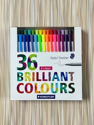 全新未拆封 Staedtler 施德樓 triplus fineliner 36色幼墨水筆 brilliant colour 綑邊專用 視覺藝術 DSE 小朋友藝術 小學生 中學生 藝術生必備 art