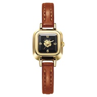 Small Square Flower Slim Strap Square Dial Analog Quartz Wrist Watch Gift Fashion Ladies Watch Quartz Belt Watch