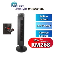 Mistral Remote Tower Fan With Ionizer - Tommy MFD440R MFD640R