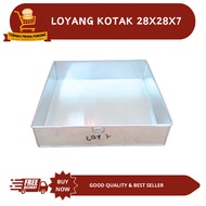 28 X 28 X 7 ALUMINUM SQUARE PANS / SQUARE PANS CAKE PANS