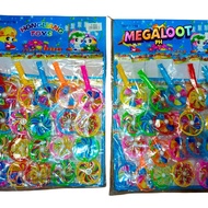 20 Pcs Fan with Whistle Colorful Toys in Pad - Paninda, Lootbag, Giveaway