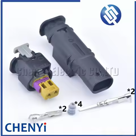 2 Pin Male or Female Sensor Wirng Harness Plug Injector Automotive Fuel Injector connector 4F0973702