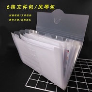 6-Grid Organ Bag Folder Multi-Layer Transparent Insert Test Paper Storage Arrangement Handy Tool Stu
