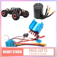 Jingcc RC Brushless Motor Set3650 80A ESC Heat Sink SetRC 3650 Set 2300KV 4 Poles Combo 1/10