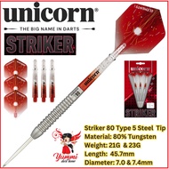 Unicorn Dart Steel Tip Dart Striker Tungsten 80% Type 5 (21G & 23G)