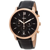 Fossil Neutra Chronograph Black Leather Watch - FS5381