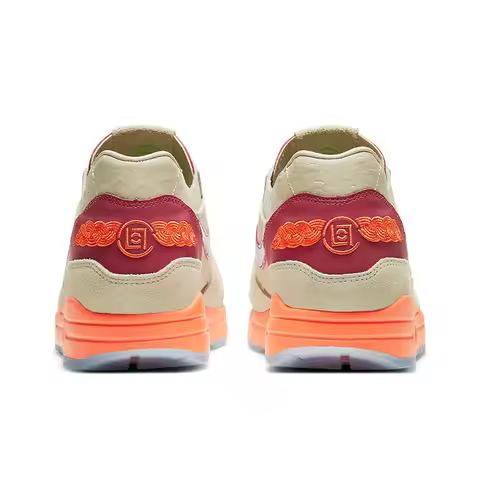 CLOT X Nike Air Max 1 Running Shoes Unisex Low Top Green/Red/Orange DD1870-100