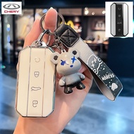 Chery Jaecoo 5 EV remote cartoon key case keychain Jaecoo 5 keyless control key holder Jaecoo J5 EV 