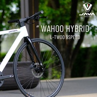 Java Wahoo Hybrid เฟรมอลู รูปทรงทันสมัย สวยงาม เหมาะกับนักปั่นทุกกลุ่ม ดิสเบรคน้ำมันไฮดรอลิค ชุดขับ 