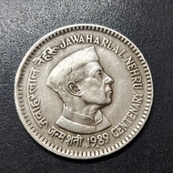 India Jawaharlal Nehru Centenary 1 Rupee 1989
