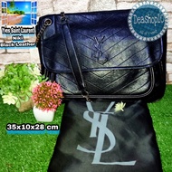 Tas Second YSL NIKI Black Leather/Tas Kulit Pecah Seribu Preloved