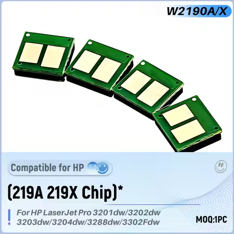 Toner Cartridge Chip 219A 219X W2190A W2190X Reset Chips for HP LaserJet Pro 3201dw 3202dw 3203dw 32