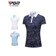 PGM YF562 Golf Clothing Women Golf Tshirts Polo Shirt Summer Sport Golf Shirts