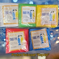 Poncho Kapote Raincoat Plastic Pocket Foldable Disposable Outdoor Ultra Light High Quality