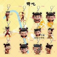 [ks1100.my] Ready Stock] Nezha keychain Nezha keychain Nezha Anime Cute Fun Merchandise Acrylic keyc
