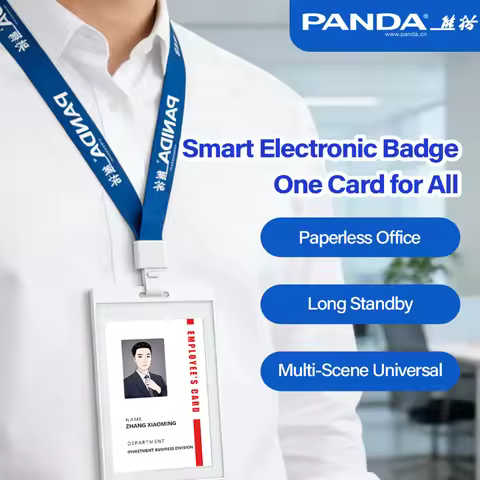 PANDA 3.7-inch Ink Screen ID Card E-ink Epaper Digital NFC Employee Pass Club Membership Card Electr
