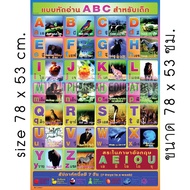 Educational Poster For Learning To Read ABC Children