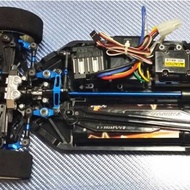 9Pcs Metal Steering Tie Rod Link Rod for TT02 TT02T 1/10 RC Car Parts AccessoriesBlue