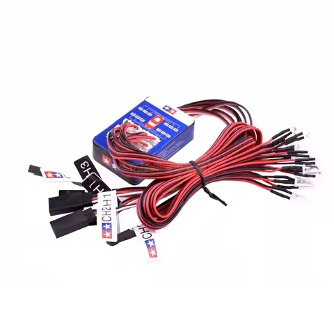 4.8V to 6V 1:10 RC Car for HSP HPI AXIAL RC4WD T raxxas RC Accessories 12 LED Lighting Kit 4 Colors 