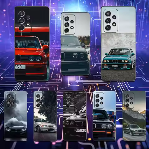 Car B-BMW-ES E20 E30 Phone Case For Samsung S25,S24,S23,S22,S21,S20,S10,Ultra,Plus,Lite,FE,Soft Sili