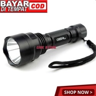 BISA COD TaffLED C8 Senter LED Flashlight Waterproof Cree Q5 3800 Lumens