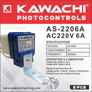 Street Light Sensor (photocell Photocotrols) 6 Ampere AS220V 6A & 10 Ampere AS220V 10A KAWACHI