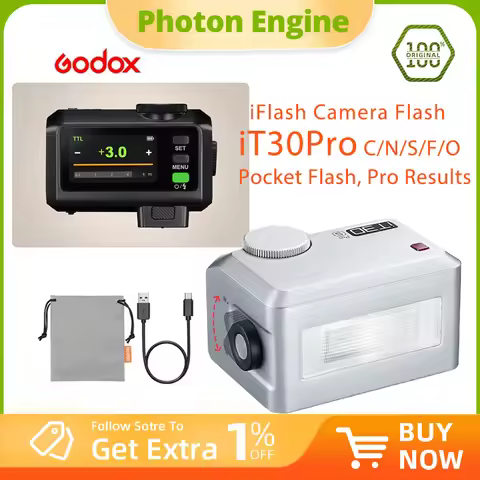 Godox iT30Pro iFlash Camera Flash Speedlite HSS TTL 2.4G Wireless Pocket Flash for Canon Nikon Sony 