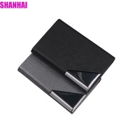 SHANHAI Business Card Holder Stainless Steel High-End Metal Fashion Display Stander Desktop Storage 
