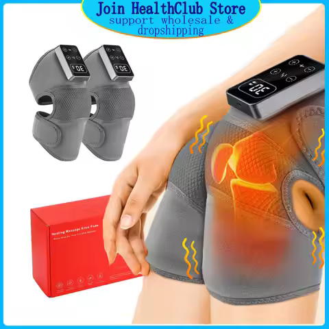 5 Levels Cordless Eletric Heating Knee Massage Thermal Knee Pad Knee Shoulder Massager Joint Brace M