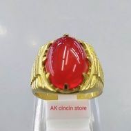 Cincin  Batu  Merah  Delima  Asli