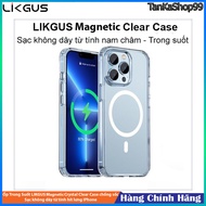 Ốp Trong Suốt LIKGUS Magnetic Crystal Clear Case chống sốc Sạc không dây từ tính hít lưng IPhone 12