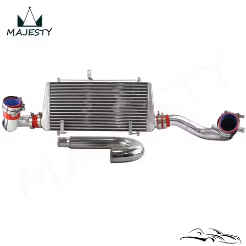 Front Mount 600X300X76 FMIC Intercooler Piping Kit For Mitsubishi Lancer Evolution 4G63T CT9A EVO 7-