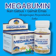 EXTRACT IKAN GABUS KAPSUL IKAN GABUS MEGABUMIN Kapsul Minyak Ikan Gabus plus Minyak Gamat Emas - 50 kps  herbal penyembuhan pasca operasi