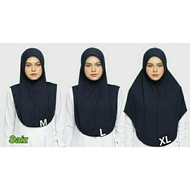 (Denim Hitam) Tudung Sarung Denim Hitam Black XS M L XL XXL XXL 2XL 3XL 4XL 5XL