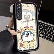 For Samsung Galaxy A50 A50s A30s Case Cartoon Doraemon Shockproof Phone Cases Silicone Case All Inclusive Camera Lens Soft Shell