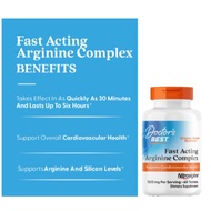 Doctor's Best, Fast Acting Arginine Complex, L-Arginine 60 Tablets, 100% Vegetarian