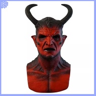 Diablo Devil Fancy Dress Horror Head Latex Mask Demon Party Halloween Cosplay
