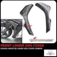 HONDA VARIO125 VARIO150 FRONT LOWER SIDE COVER FRONT LOWER FAIRING COVER CARBON ACCESSORY READY STOC