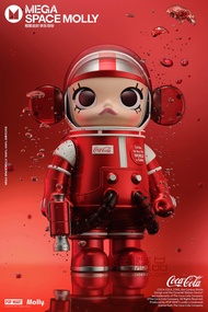แบรนด์ใหม่ของแท้ Coca-Cola Bubble Mart Molly Mega Space 100% รูปตุ๊กตารุ่นที่2