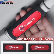 Volvo Car Roof Pull Gloves Suede Handle Protector Roof Armrest Decoration For V60 XC60 S60 S80 XC90 