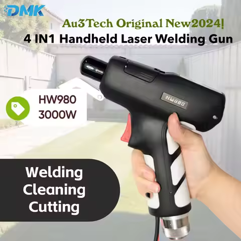 AU3TECH HW980 Handheld Laser Welding Gun Welding/Cleaning/Cutting 4-in-1 Welding Head 1-3KW Fiber La