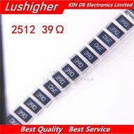 50PCS 2512 SMD Resistor 1W 5% 39R 39 Ohm 39ohm 390hm marking: 390