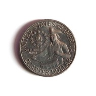 <美國錢幣> 1976 US Washington Quarter "Bicentennial" ¼ Dollar (P) Copper-nickel clad Copper Commemorativ
